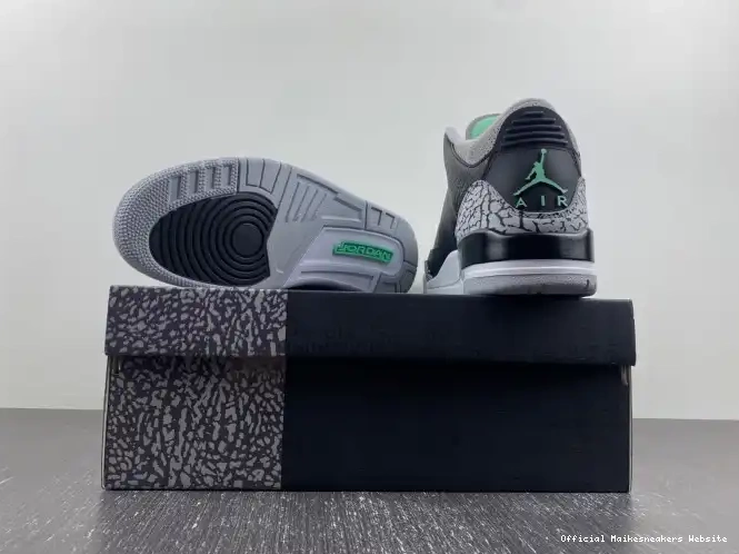 Official Maikesneakers Green Air Jordan Glow 3 CT8532-031 0528